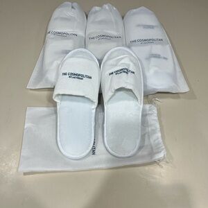 Cosmopolitan White Men’s Spa Slide Slippers